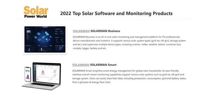 2022 Top Solar Software und Überwachungs produkte