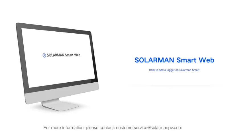 So fügen Sie einen Datenlogger im Solar man Smart Web hinzu