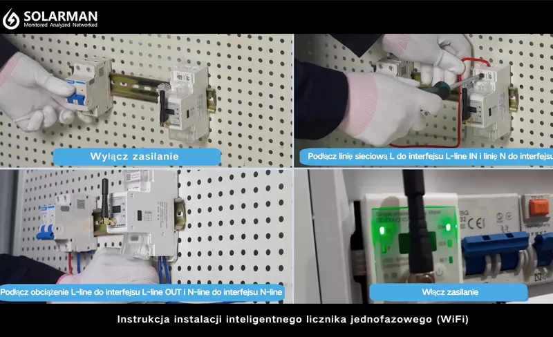 Instrukcja Wprowadzenia I Instalacji Intel igentnego Licznika SOLARMAN