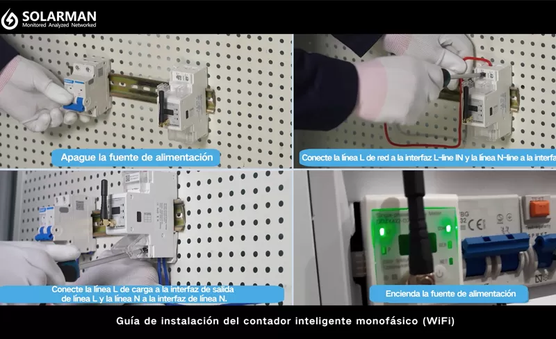 Intro ducción Y Guía De Instalación Del Contador Inteli gente SOLARMAN