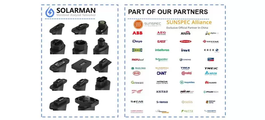Leistungs starke Anwendbar keit und breite Kompatibilität des SOLARMAN-Datenloggers